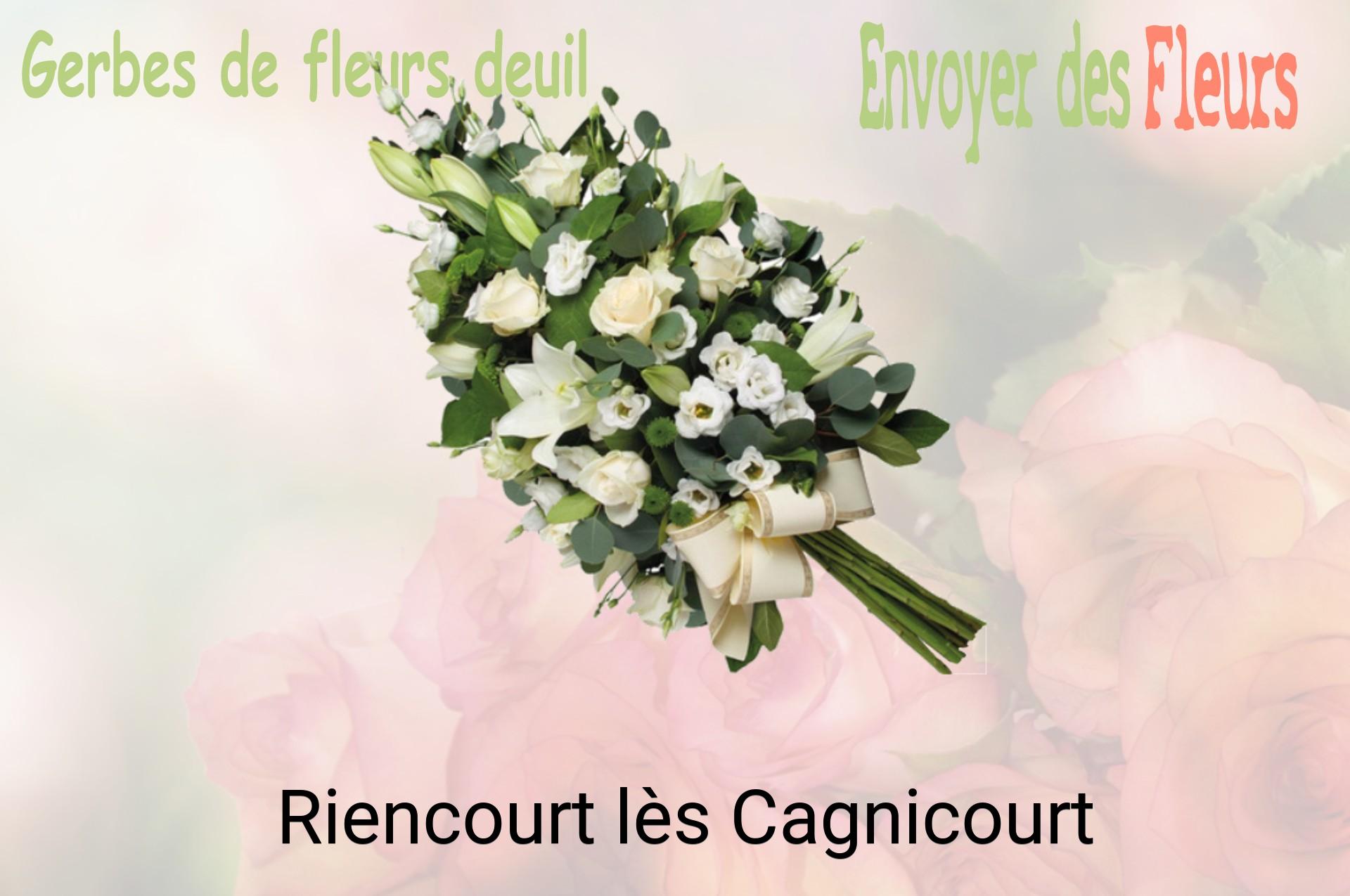 Gerbe de fleurs de deuil livrée à Riencourt-lès-Cagnicourt